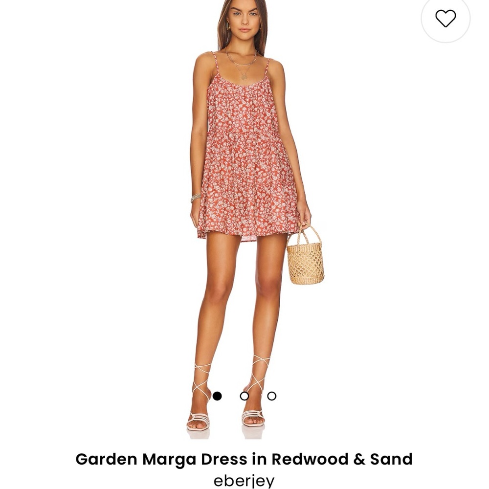 NWT Eberjey Garden Marga Dress - Redwood & Sand - Size M